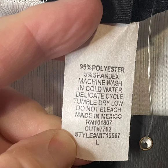 Espresso Los Angeles Womens Cold Shoulder Blue Floral Print Size Large - Picture 4 of 7